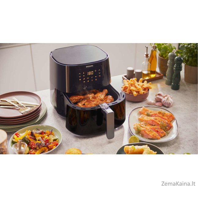 Philips Essential HD9280/70 gruzdintuvė Vienas 6,2 L 2000 W Juoda, Sidabras 5