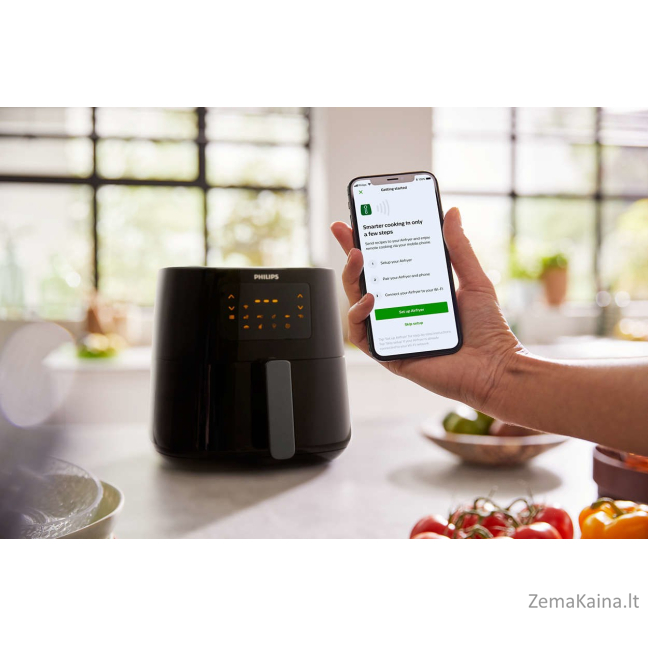 Philips Essential HD9280/70 gruzdintuvė Vienas 6,2 L 2000 W Juoda, Sidabras 6