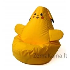 Pikachu geltonas Sako krepšys Pouffe XL 130 x 90 cm