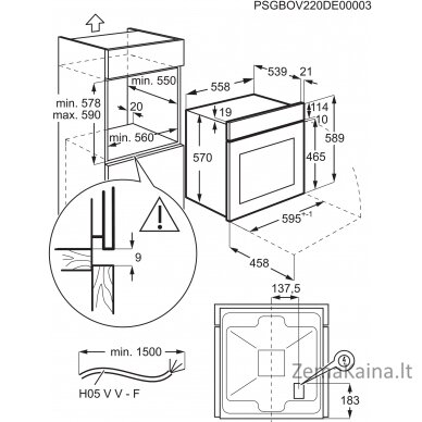 Piekarnik ELECTROLUX EOF3H00BX 1