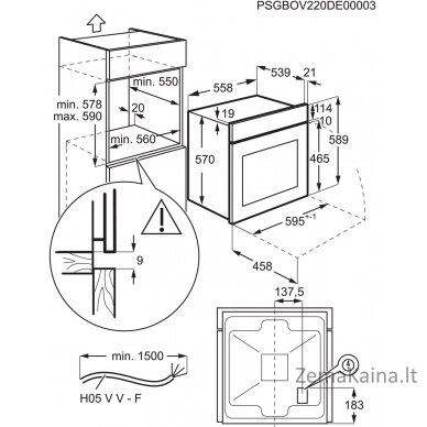 Piekarnik ELECTROLUX EOF3H00BX 5