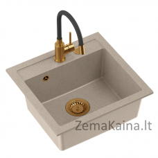 Plautuvė MYQ LONDON 10 copper set + MISSOURI Beige komplektas