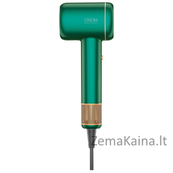 Plaukų džiovintuvas OSOM Professional NERO BLDC Hair Dryer OSOMPF8GR, 1600 W, žalios spalvos
