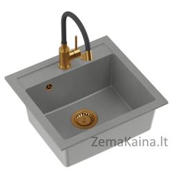 Plautuvė MYQ LONDON 10 copper set + MISSOURI Gray komplektas