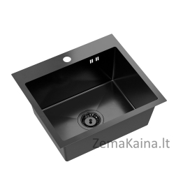 Plautuvė Quadron LUKE 100, ZH5045PVDBLM, juodo metalo