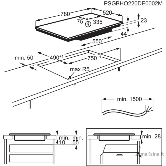 Płyta indukcyjna ELECTROLUX EIS82453