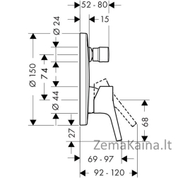 Potinkinis maišytuvas Hansgrohe Talis S 72405000