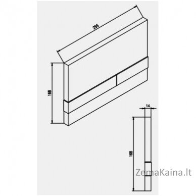 Potinkinio rėmo WERIT komplektas su Havana Rimless klozetu 174-91100900-00 + AL010+AL030S + Felder 6