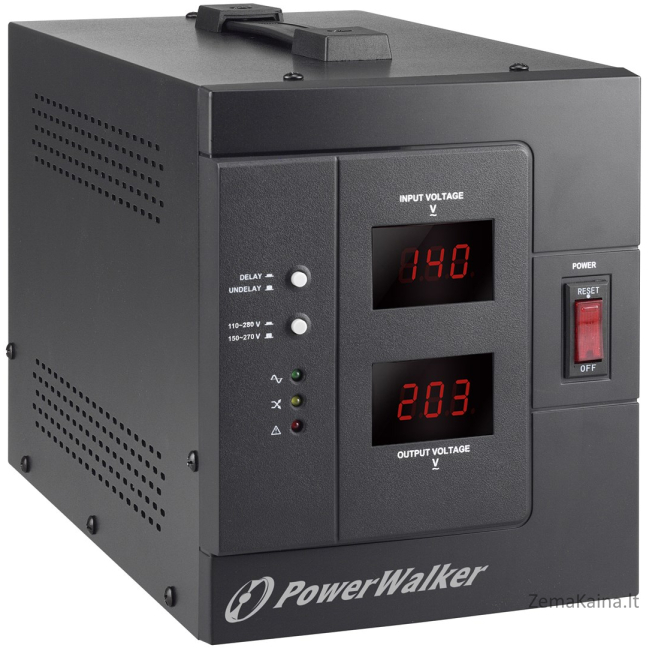 PowerWalker AVR 3000 SIV FR voltage regulator 1 AC outlet(s) 110-280 V Black 1