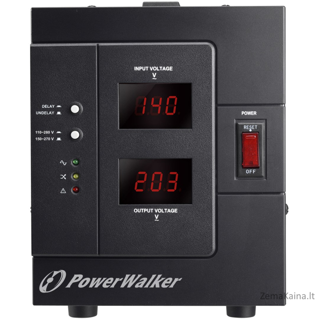 PowerWalker AVR 3000 SIV FR voltage regulator 1 AC outlet(s) 110-280 V Black 3