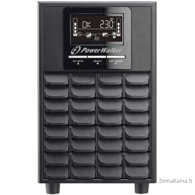 PowerWalker VFI 1500 CG PF1 Dviguba konversija (prisijungus) 1,5 kVA 1500 W 4 AC išvestis(ys / čių) 3