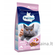 PREVITAL Senior Salmon - sausas kačių maistas - 1,4kg