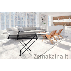 PROMIS SORRENTO skalbinių džiovykla, ištraukiama + 2 sparnai, juoda