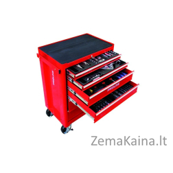 Pro-Line įrankių vežimėlis, 5 stalčiai su priedais (33116)