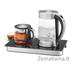 ProfiCook PC-TKS 1056 elektrinis virdulys 1,7 L Juoda, Nerūdijančiojo plieno, Permatomas