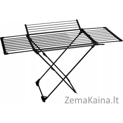 PROMIS SORRENTO skalbinių džiovykla, ištraukiama + 2 sparnai, juoda