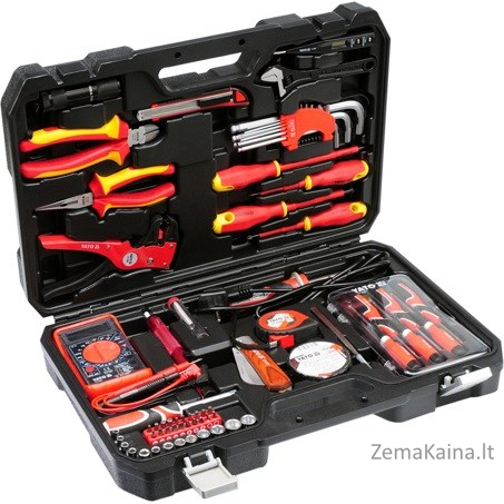 PROFESIONALUS ĮRANKIŲ KOMPLEKTAS ELEKTRIKUI YATO YT-39009, 68 VNT 5