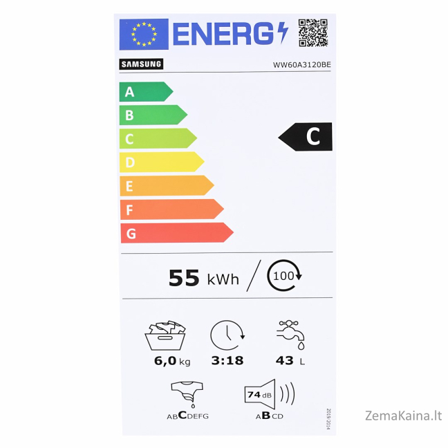 Pralka SAMSUNG WW60A3120BE/EO 13