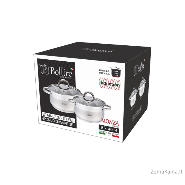 Puodų rinkinys Bollire Casserole Monza BR-4014, 4 vnt. 1