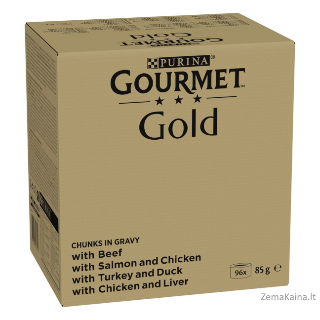 PURINA GOURMET GOLD Kawałki w sosie 96x85g 1