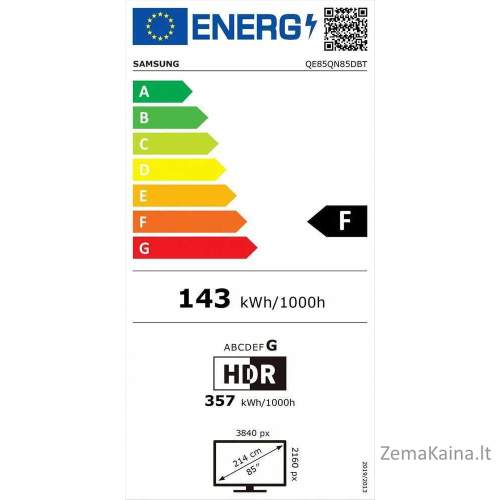 QLED televizorius Samsung QE85QN85DBTXXH 5
