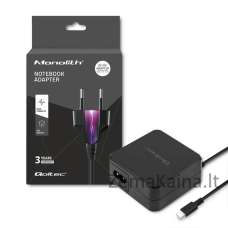 Qoltec 51027 Įkroviklis | 65W | 5-20,3V | 2-3,25A | USB tipas C | PD