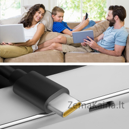Qoltec 52386 GaN POWER PRO įkroviklis | 1xUSB-C | 65W | 5-20V | 3-3,25A | Juoda