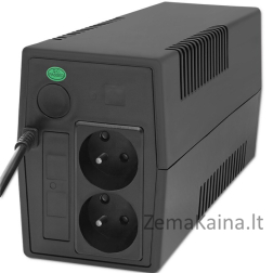 Qoltec 53772 Interaktyvi nepertraukiamo maitinimo linija | Monolitas | 650VA | 360W