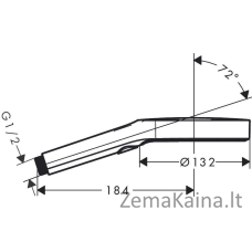 Rankinis dušas Hansgrohe Rainfinity 130 3jet, juodas 26864670