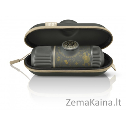 Rankinis maltos kavos aparatas su dėklu WACACO NANOPRESSO DARK SOULS GREY
