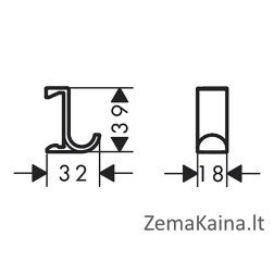 Rankšluosčio kabliukas Hansgrohe WallStoris, 27914670, juoda matinė, 2vnt
