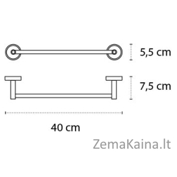 Rankšluosčio laikiklis OPTIMO 62 40 chromas