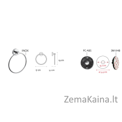 Rankšluosčio žiedas Kapitan UNO 12 20, chromo
