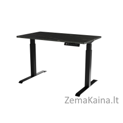 Rašomasis stalas su elektriniu aukščio reguliavimu MOON 121x67x72-120 juodas/san sebastian