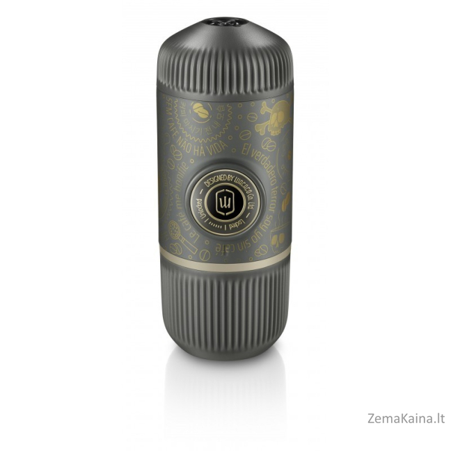 Rankinis maltos kavos aparatas su dėklu WACACO NANOPRESSO DARK SOULS GREY