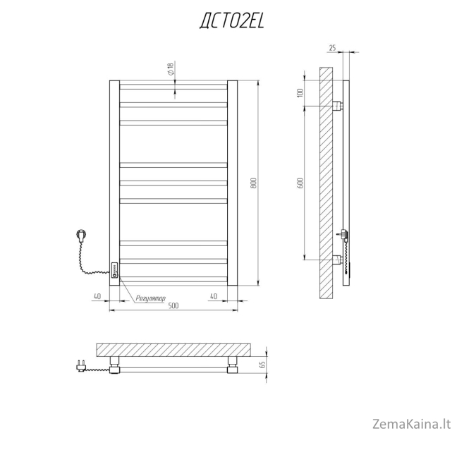 Rankšluosčių džiovintuvas Kosser Step 800x500/9 EL laikmatis baltas 1