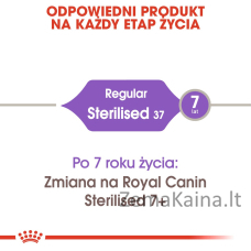 Royal Canin Sterilised 37 sausas kačių maistas Suaugusiems 4 kg