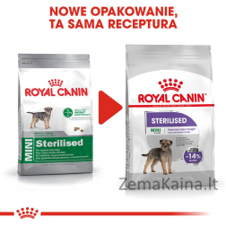 Royal Canin CCN MINI STERILISED - sausas ėdalas suaugusiems šunims - 3kg