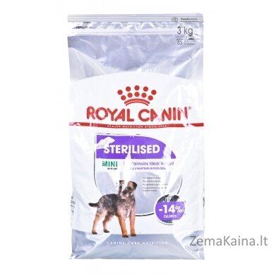 Royal Canin CCN MINI STERILISED - sausas ėdalas suaugusiems šunims - 3kg 1