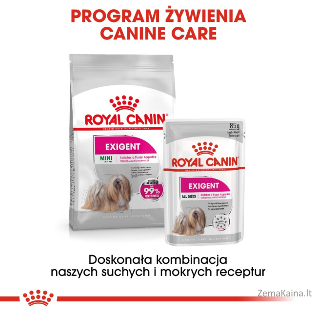Royal Canin CCN MINI EXIGENT - sausas ėdalas suaugusiems šunims - 3kg 7
