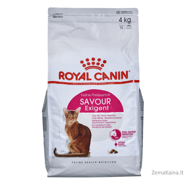 Royal Canin Feline Savour Exigent 4kg sausas kačių maistas Suaugusių 1