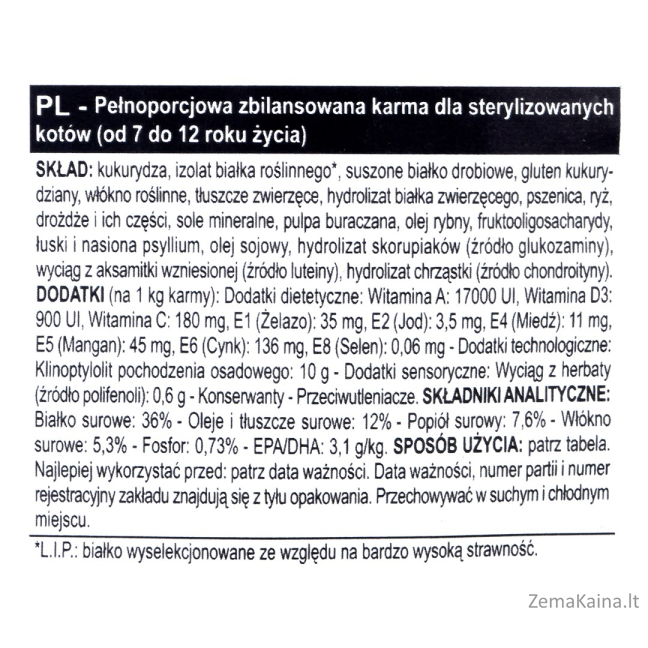 ROYAL CANIN Sterilised 7+ Sausas kačių maistas Paukštiena 3,5 kg 1