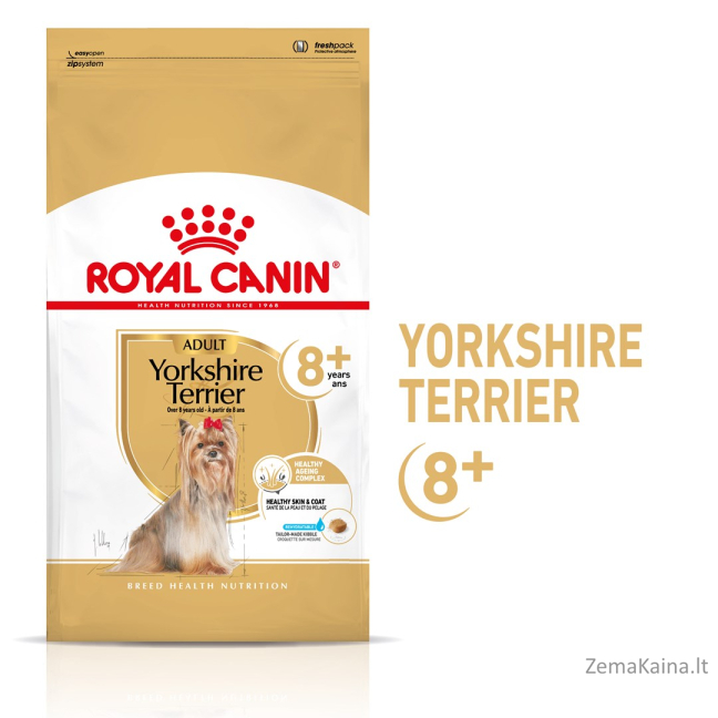 ROYAL CANIN Yorkshire Terrier 8+ Sausas šunų maistas Paukštiena 1,5 kg 1