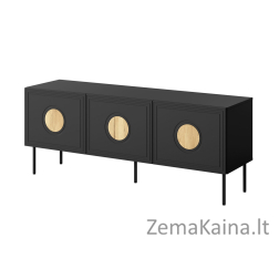 RTV spinta PALAZZO 150x42x60 juoda + ąžuolinė