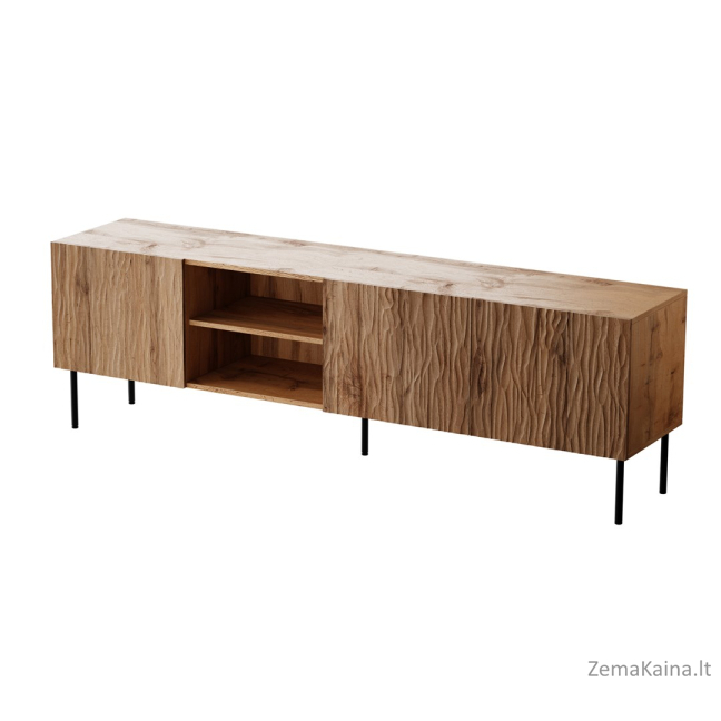 RTV JUNGLE spinta 190x40,5x59,5 ąžuolo wotan + juodos kojos 1