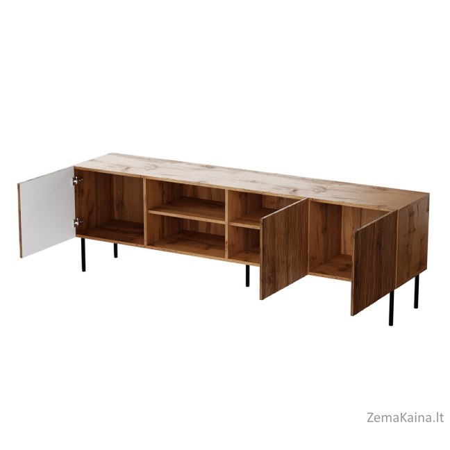 RTV JUNGLE spinta 190x40,5x59,5 ąžuolo wotan + juodos kojos 2