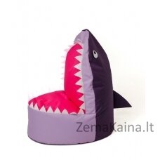 Sako krepšys Pouffe Shark purple-light purple XXL 100 x 60 cm