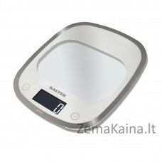 Salter 1050 WHDR White Curve Glass Electronic Digital Kitchen Scales