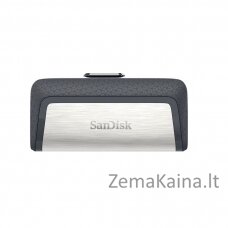 SanDisk Ultra Dual Drive 256 GB USB atmintukas USB Type-A / USB Type-C 3.2 Gen 1 (3.1 Gen 1) Pilka, Sidabras