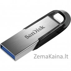 SanDisk ULTRA FLAIR USB atmintukas 64 GB USB A tipo 3.0 Juoda, Sidabras
